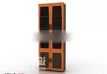 Wine Cabinet Two Doors 3d model Wine Cabinet Two Doors 3d model