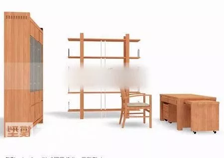 Bookcase With Table Chair 3d model Bookcase With Table Chair 3d model