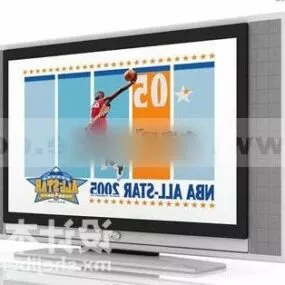 Lcd Tv Old Style 3d model