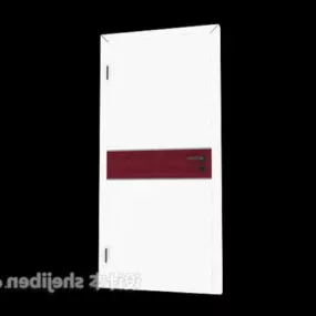 Door White Painted 3d model