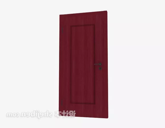 Door With Inside Window 3d model