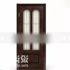 Home Door Wood Material 3d model