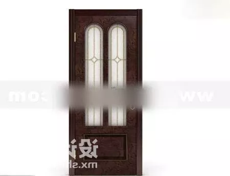 Brown Mdf Door 3d model