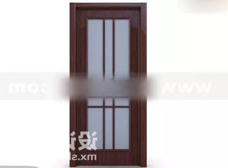 Door With Windows 3d model