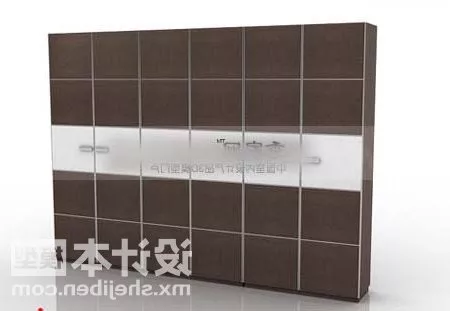 Wardrobe Colorful Door 3d model