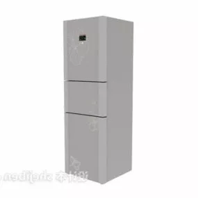 Three Doors Refrigerator 3d model