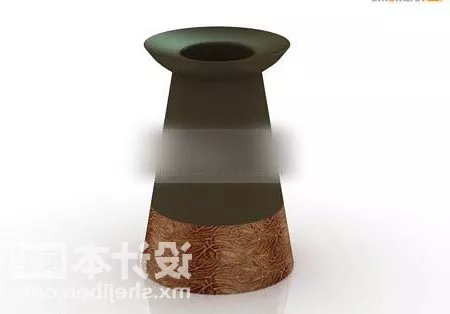 Porcelain Vase Smooth Shape 3d model