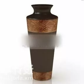 Antique Pattern Vase Decorative 3d model