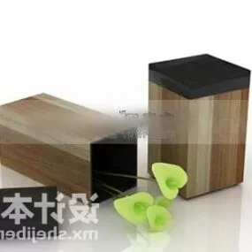 Rectangular Tree Pot 3d model
