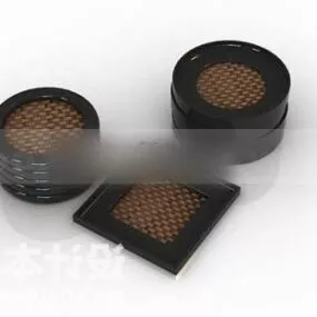 Tableware Cup Base Plates 3d model