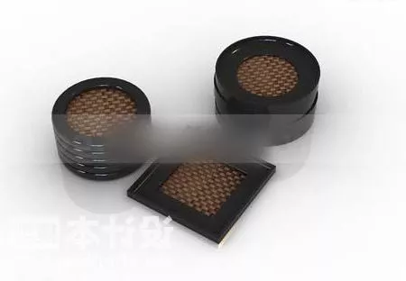 Tableware Cup Base Plates 3d model Tableware Cup Base Plates 3d model