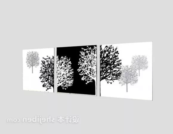 Fall Leaves Maple Tree 3d model
