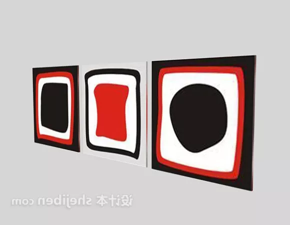 Abstract Art Painting 3d model Abstract Art Painting 3d model