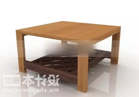 Coffee Table Wooden Finish 3d model Coffee Table Wooden Finish 3d model