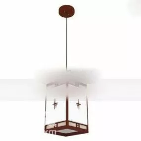 Japanese Vintage Chandelier 3d model