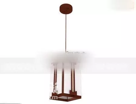 Antique Crystal Brass Chandelier 3d model