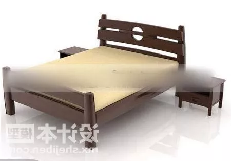 Simple Nightstand With Book 3d model