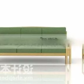 Green Sofa Set 3d model