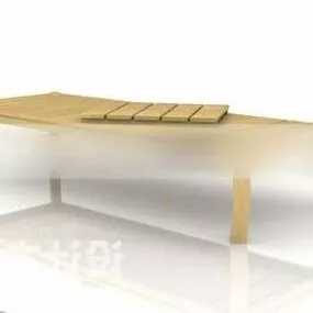 Table Wooden Finish 3d model