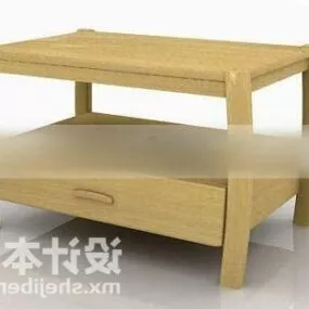 The Bedside Table With Cabinet Under 3d model