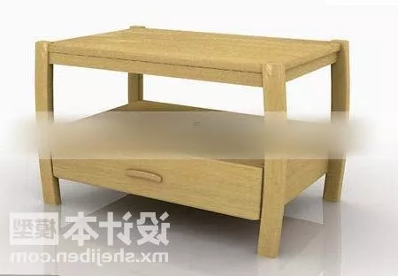 The Bedside Table With Cabinet Under 3d model The Bedside Table With Cabinet Under 3d model