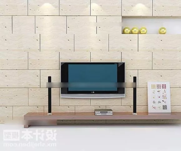 Home Modern Tv Background Wall 3d model Home Modern Tv Background Wall 3d model