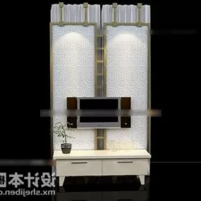 Small Tv Wall Decoration 3d model