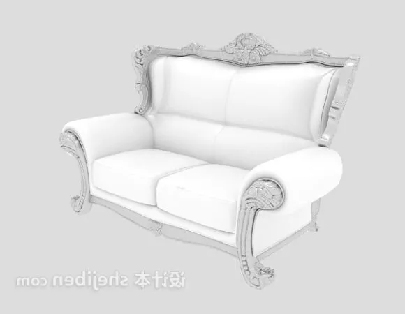 Detailed Classic Sofa Furniture 3d model Detailed Classic Sofa Furniture 3d model