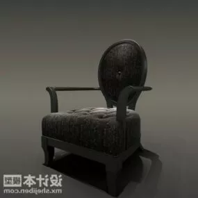 Modernism Sofa Round Back 3d model