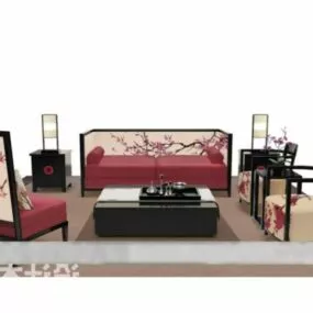 Chinese Living Room Sofa Table 3d model