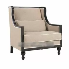 European Antique Armchair V2 3d model