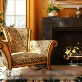 Classic Sofa Chair Furniture 3d model