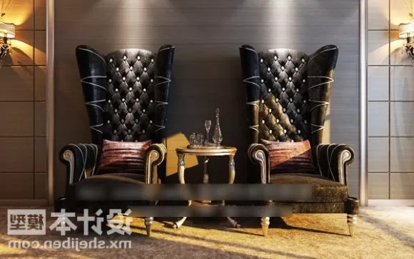 Armchair Mario Mesh Back 3d model