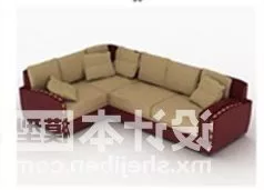 Corner Sofa Vintage Style 3d model