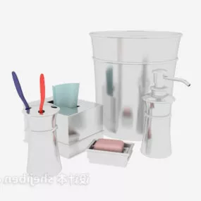 Bathroom Accessories Plastic Material 3d model