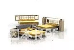 Home Double Bed Full Set 3d model