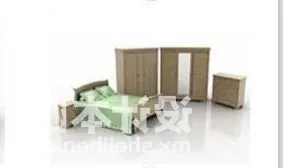 Bedclothes Floral Pattern Blanket 3d model