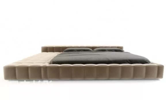 Bunked Bed For Kid With Mattress Set 3d model