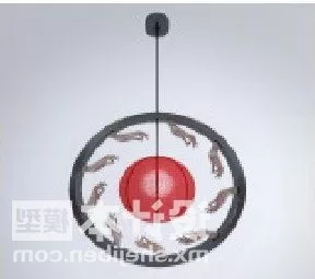 Round Shaped Chinese Lamp 3d model Round Shaped Chinese Lamp 3d model
