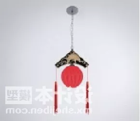 Chinese Red Lamp Antique Design 3d model Chinese Red Lamp Antique Design 3d model
