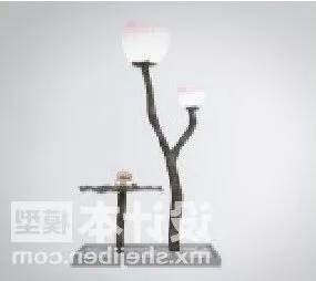 Chinese Table Lamp Branches Shaped 3d model
