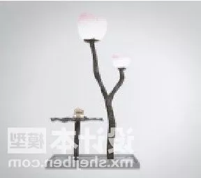 Chinese Table Lamp Branches Shaped 3d model Chinese Table Lamp Branches Shaped 3d model