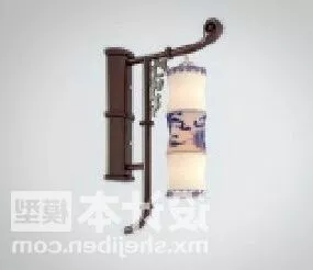 Vintage Chinese Wall Lamp Lighting Fixtures 3d model