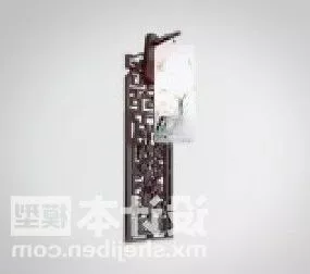 Chinese Carving Wall Lamp Lighting Fixtures 3d model