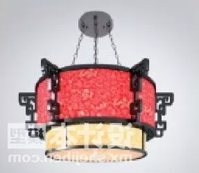 Chinese Vintage Round Ceiling Lamp 3d model Chinese Vintage Round Ceiling Lamp 3d model