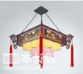 Retro Celling Lamp Chinese Lamp 3d model
