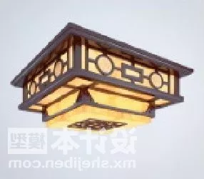 Chinese Lamp Square Shaped 3d model