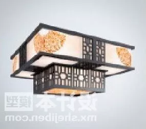 Antique Retro Chinese Lamp 3d model