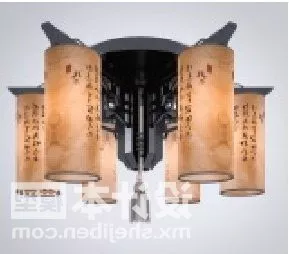 Beautiful Crystal Drop Chandelier 3d model