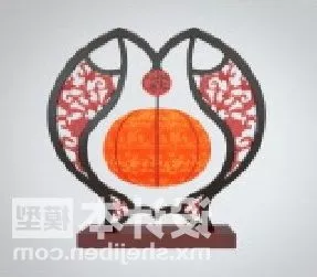 Chinese Table Lamp Fish Shaped Furniture 3d model Chinese Table Lamp Fish Shaped Furniture 3d model
